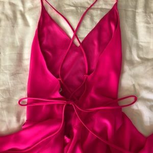 Hot pink romper